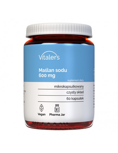 Vitaler's Sodium butyrate (Масляная кислота) 600 мг, 60 капсул